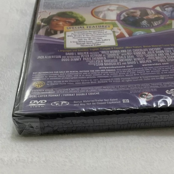 Brand New Willy Wonka and the Chocolate Factory DVD Original Gene Wilder 1971​ - Picture 3 of 3